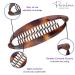 Parcelona French Curved Tortoise Shell Celluloid Ponytail Holder Banana Hair Clip Medium Size - No Slip Grip | Made in France - Buy Online on GoSupps.com