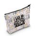 LEVLO Funny Diabetes Awareness Cosmetic Make Up Bag Diabetic Gift I Can Do Anything Except Make Insulin Makeup Zipper Pouch Bag For Women Girls Insulin F Bag