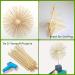200 Pieces 6x1/8 Wooden Dowel Rods - Unfinished Hardwood Craft Sticks for DIY Crafts - Buy Online on GoSupps.com
