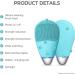 Face Cleansing Brush Mini Silicone Face Scrubber Ipx7 Waterproof Rechargeable for Deep Cleansing Exfoliating and Vibrating Massaging (Blue) - Buy Online on GoSupps.com