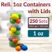 Reli. 1 oz Small Containers with Lids (250 Sets) | Jello Shot Cups with Lids | Clear Plastic Condiment Containers with Lids | Portion Cups with Lids | Sauce Cups | Souffle Cups | Stackable | Bulk - Buy Online on GoSupps.com