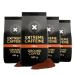 4 x Black Insomnia High Caffeine Ground Coffee I Strongest Coffee in The World for Maximum Energy I 1105mg Caffeine per 12 oz Cup I Low Acid Dark Roast Full Flavour 4 x 453g Full 453 g (Pack of 4)