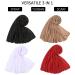 CLSHES Headwraps for Black Women - 4 Piece Stretch Jersey Turban Set in Black White Camel Wine Red - Buy Online on GoSupps.com