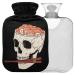 Naanle Skull Sushi Brain Heat bottle MITEVED Transparent hot water bottle Handfoots Heating bags for pain relief heat and cold therapy 2L