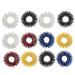 Hemoton 12 pieces acupressure ring finger massager arthrosis rings massage rings for finger battery pressur rings finger acupressure ring finger massage for sensory stress relief