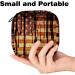 MUOOUM Sanitary Napkin Storage Bag - Grunge USA Flag Design - Portable Menstrual Cup Pouch for Women - Multi-colored - Buy Online on GoSupps.com