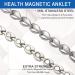 MagVIVACE Magnetic Anklet for Women | Titanium Stainless Steel Bracelet for Arthritis | 3500 Gauss | Perfect Mother's Day Gift - Buy Online on GoSupps.com