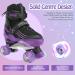 HXWY Kids Roller Skates | Adjustable 4 Sizes | Light Up Wheels | Black Purple | Outdoor Indoor Sports | Medium - Big Kid (1-4) - Buy Online on GoSupps.com