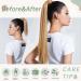 22-Inch Long Straight Ponytail Extension - Dark Blonde Mix (m27/613#) - Synthetic Hair Wrap Around - 110g Magic Paste - Buy Online on GoSupps.com