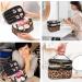 Double-layer Leopard Cosmetic Bag for Women - Portable, Waterproof, Travel Makeup Organizer - Buy Online on GoSupps.com