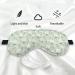 KDQUA Green Boho Daisy Floral Eye Mask - Silk Blackout Sleeping Mask for Women Men Kids | Adjustable Soft Sleep Cover - Buy Online on GoSupps.com