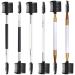 6 Pack 3 Head Eyebrow Eyelash Shaper Eyelash Comb Makeup Grooming Tool cosmetic with 3 Different Spoolie Brushes for Separating Lashes Eliminating Mascara Clumps Grooming and Shaping Brow