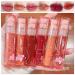 6 Colors Bear Lip Gloss Jelly Lip Glaze Cute Liquid Lipstick Bear Lip Stain Watery Lipgloss Plumping Lip Tint Moisturizing Waterproof Long Lasting for Lip and Cheek