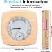 2 in 1 Sauna Thermometer Hygrometer - Precise Temperature & Humidity Measurement with Rotating Hourglass Design - Buy Online on GoSupps.com
