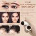 Waterproof Eyebrow Stamp Stencil Kit - Dark Brown Eyebrow Shaping & Shadow Stamp - Buy Online on GoSupps.com