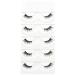 Vivis Half Eyelashes Corner Lashes 3D False Faux Mink Natural Wispy Cross Fake Eye Fluffy Cute Reusable Makeup Extension 5 Pairs - B29