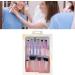 10 Piece Mini Makeup Brush Set - Portable Travel Cosmetic Brush Set with Fiber Bristles Lightweight and Portable for Practical Makeup Tools - Buy Online on GoSupps.com
