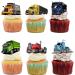 18pcsÂ TruckÂ CupcakeÂ ToppersÂ forÂ BoysÂ MenÂ HappyÂ BirthdayÂ TransportationsÂ ThemeÂ PartyÂ SuppliesÂ SemiÂ TruckÂ BirthdayÂ PartyÂ DecorationsÂ GlitterÂ TruckÂ CakeÂ Decorations - Buy Online on GoSupps.com