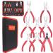 TOOLEAGUE Jewelry Pliers Set 8 Pcs  Mini Jewelry Making Tools Multi-Use for Jewelry Repair With Storage Bag 8 Red