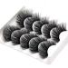 5 Pairs Long Thick Stereo False Eyelashes for 3D False Eyelashes Kit Natural Look Beauty Makeup