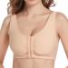 XWSM breast prosthesis bag closure front post surgical cotton fox mastectomy BH thin underwear women Top vest BH 40/90 (ABC) Skin