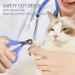 Kaket Cat Nail Clippers with 2mm Positioning Hole - Non-Slip Claw Trimmer for Small Animals - Purple Pet Claw Scissors for Cats, Guinea Pigs, Birds, Puppies - Buy Online on GoSupps.com