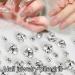 Fashion Nail Rhinestones White Crystal Nail Nail Clear Nails Art Nails Art for Women Nail Rhinestones Clear Nail White Nail Crystal Nails Art Decoration 6mm - Buy Online on GoSupps.com
