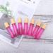 10pcs 10ml Glass Essential Oil Roller Bottles with Stainless Steel Balls and Wooden Lids - Perfect for Aromatherapy | International Shipping Available - Buy Online on GoSupps.com