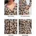 OUGES Women's Spring Casual Midi Dress with Pockets - Long Sleeve V-Neck Floral Wrap Dress - Buy Online on GoSupps.com