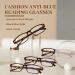 LUFF 4Pcs Anti-Blue Ray Reading Glasses - Portable Ultralight 2.0X Leopard Readers for Eye Protection - Buy Online on GoSupps.com