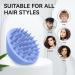 Ityes 38 Fingers Silicone Head Massage Brush | Scalp Massager Shampoo Brush for Men Women & Pets - Purple-Blue - Buy Online on GoSupps.com