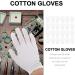 IWOWHERO 12 Pairs Washable Cotton Gloves Gloves Stretchable Lining Gloves Jewelry Inspection Gloves Jewelry Cotton Gloves Glove Liners Silver Inspection Thicken Miss Hand Cover White 21x11x7cm - Buy Online on GoSupps.com