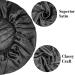 RaiBaubl Silk Sleeping Cap for Women - Jumbo Hair Care Hood with Elastic Ribbon Perfect for Braids & Curly Hair (2 Pieces - Black) - Buy Online on GoSupps.com