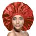 Donna Jumbo Satin Shower & Conditioning Cap 1pc for Women  Curly Hair  Roller Sets  Crochet Hairstyles  Elastic Band Waterproof Shower Cap Jumbo Rose Shower Cap Jumbo
