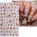 3D Christmas Nail Stickers 4 Sheets 5D Self-Adhesive Embossed Nail Decal Snowflake Nail Art Decoration Design Supplies for Kids Girls Holiday - Buy Online on GoSupps.com