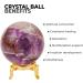 Amethyst Crystal Gemstone Ball - Wiccan Altar Decor & Spiritual Gemstones - Buy Online on GoSupps.com