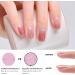 DMQ 18 Stickers Semi Cured Nail Wraps Soft Self-Adhesive Gel Nail Stickers(Rosy Cheeks) French Gel Nail Polish Strips Manicure Stickers Set Light Pink Gradient with Fine Shimmer Pink Smudge Glitter - Buy Online on GoSupps.com