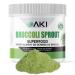 AKI Natural Broccoli Sprout Powder (5.29oz / 150g), Rich in Vitamins & Antioxidant Sulforaphane Supplement | Ideal Superfood for Greens Veggie Smoothie Beverage or Meal, NON-GMO