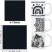 KASYU Infusible Ink Transfer Sheets Bundle - 8Pcs 12x11.8Inch Black Sublimation Paper for Cricut Mug Press and Poly Coaster/Fabric - Buy Online on GoSupps.com