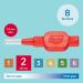 TePe Interdental Brushes Red Extra Soft (0.5mm - Size 2) - 8 Count Pack for Interdental Cleaning - Buy Online on GoSupps.com