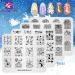 KADS 3D DIY Nail Art Stamp Plate Christmas Snowflakes Snowmen Flower Decoration - Set of 4 (C2) - Buy Online on GoSupps.com
