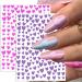 Taicols 10 Sheets 3D Design Nail Stickers Glitter Heart Nail Stickers Self-Adhesive Valentine's Day Nail Stickers Shiny Love Heart Nail Stickers DIY Nail Art Nails Decoration for Women Girls - Buy Online on GoSupps.com