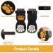 SCIROKKO Anti-Slip Dog Socks (3 Pairs) - Adjustable Pet Paw Protection with Golden Paw Pattern - Indoor Traction Control - Size L (Paw width 3.13 in) Black - Buy Online on GoSupps.com