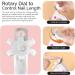 MelodySusie White Adjustable Stainless Steel Nail Clippers for Acrylic Nails - Professional Rotary Cutter for False Nail Tips - Manicure Salon Tool - Buy Online on GoSupps.com