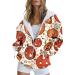 Halloween Costumes Autumn Fashion Pumpkin Bat Hooded Sweatshirt Long Sleeve Pocket Zipper Hoodies Women with N 3X-Large