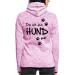 Spreadshirt fleece jacket women with hood |Dog sports jacket that goes with the dog |Gift for dog owners with a walker dog saying purple lila lila
