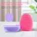 Yeadmal Silicone Facial Cleaning Brush 2-Part Soft Face Scrubber for Women | Pink & Purple Face Brush for Deep Cleaning - Buy Online on GoSupps.com
