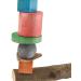 HappyBird Bird Swing with Natural Wooden Perch - Ideal for Parrots & Small Birds | 20x3x20 cm - Buy Online on GoSupps.com