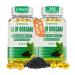 300 Count Organic Oregano Oil Softgels with Black Seed Oil Wild Oregano Supplement High Carvacrol & Thymoquinone 2 Pack 300 Count (Pack of 1)