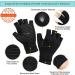 RNAIETY Copper Arthritis Compression Gloves for Women and Men - Fingerless Gloves for Arthritis, Raynaud's, Carpal Tunnel - Size L - Buy Online on GoSupps.com
